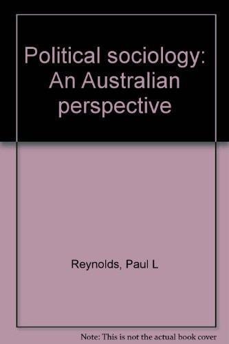 Political sociology : an Australian perspective cover
