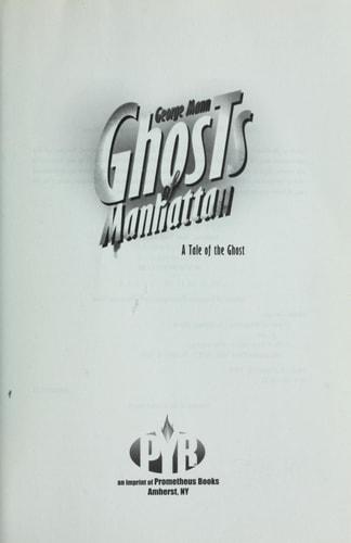Ghosts of Manhattan cover