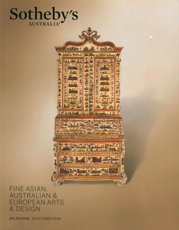 Fine Asian, Australian & European arts & design, including property from the collection of Mr Darrel Farrelly, Melbourne : auction in Melbourne, 29 October 2014 / Sotheby's Australia cover