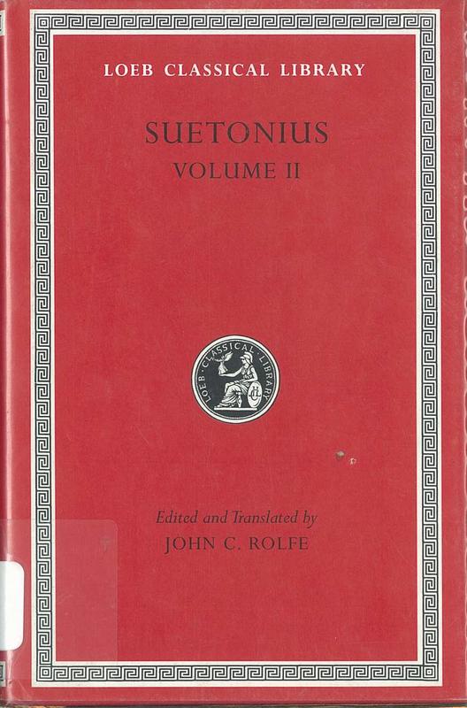 Suetonius : volume 2 cover