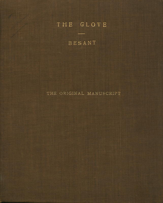The glove / by Walter Besant and Walter Pollock cover