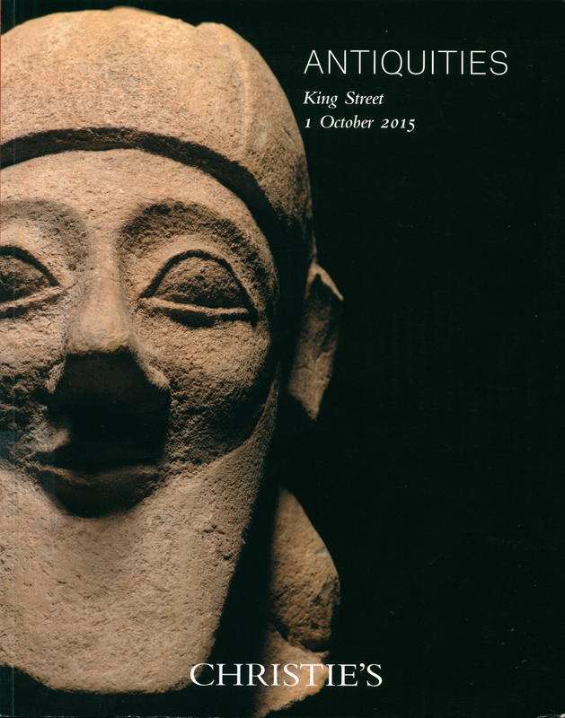 Antiquities : Thursday 1 October 2015 / Christie's cover