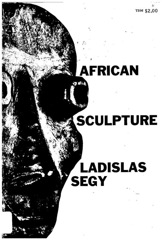 African sculpture / Ladislas Segy cover