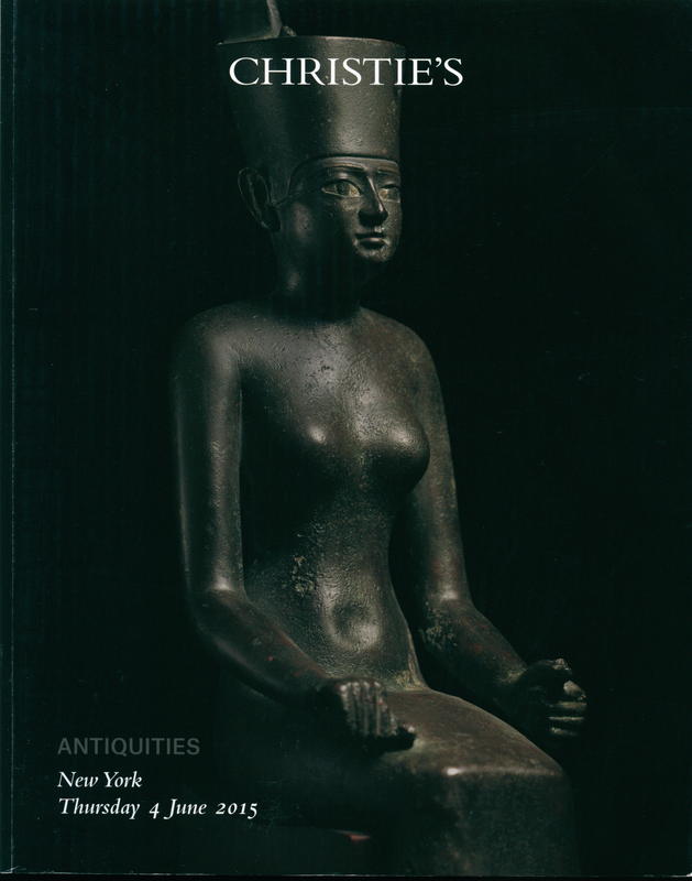 Antiquities : Thursday 4 June 2015 / Christie's cover