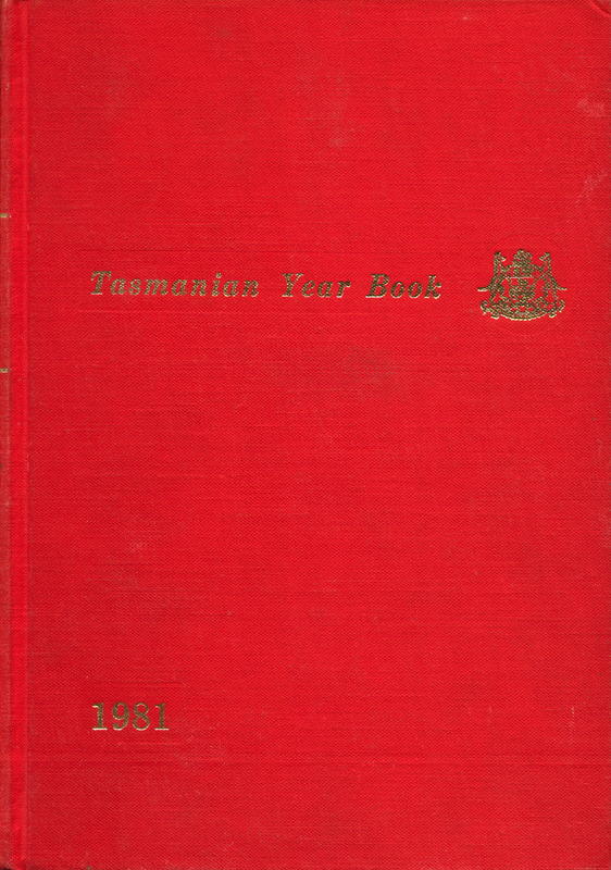 Tasmanian year book : no. 15, 1981 / R. Larkin cover