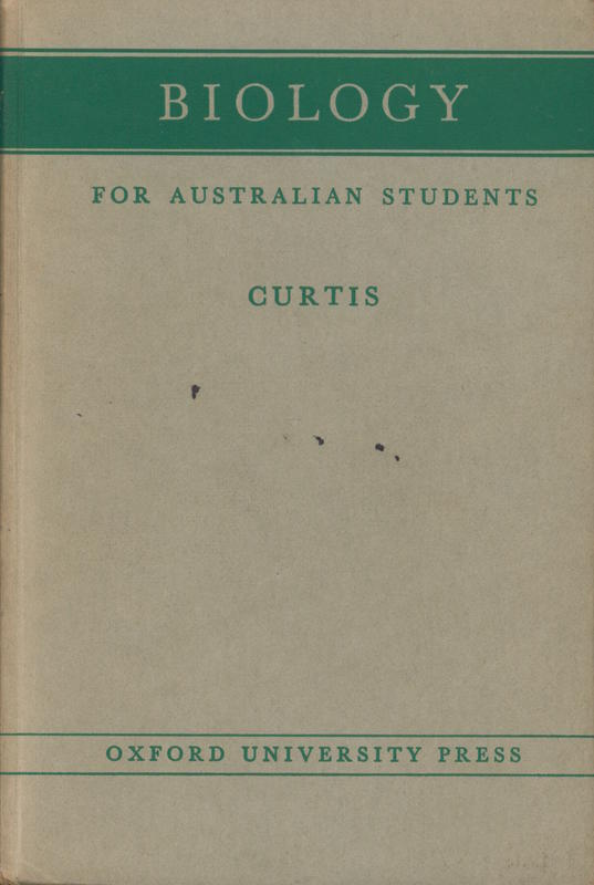 Biology for Australian students / W. M. Curtis cover