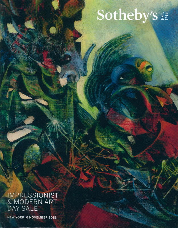 Impressionist & modern art day sale : auction in New York, 6 November 2015 / Sotheby's cover