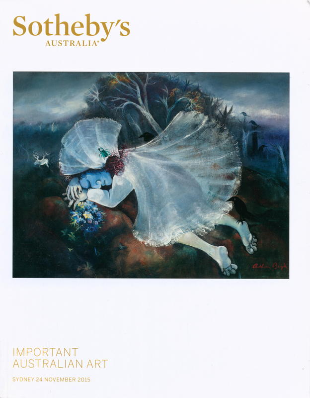 Important Australian art : auction in Sydney, 24 November 2015 / Sotheby's Australia cover
