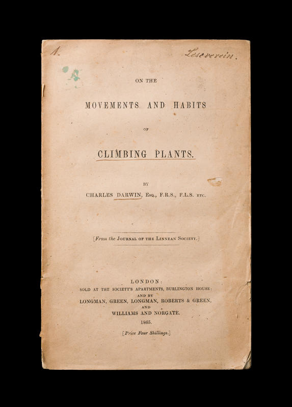 On the movements and habits of climbing plants / by Charles Darwin cover