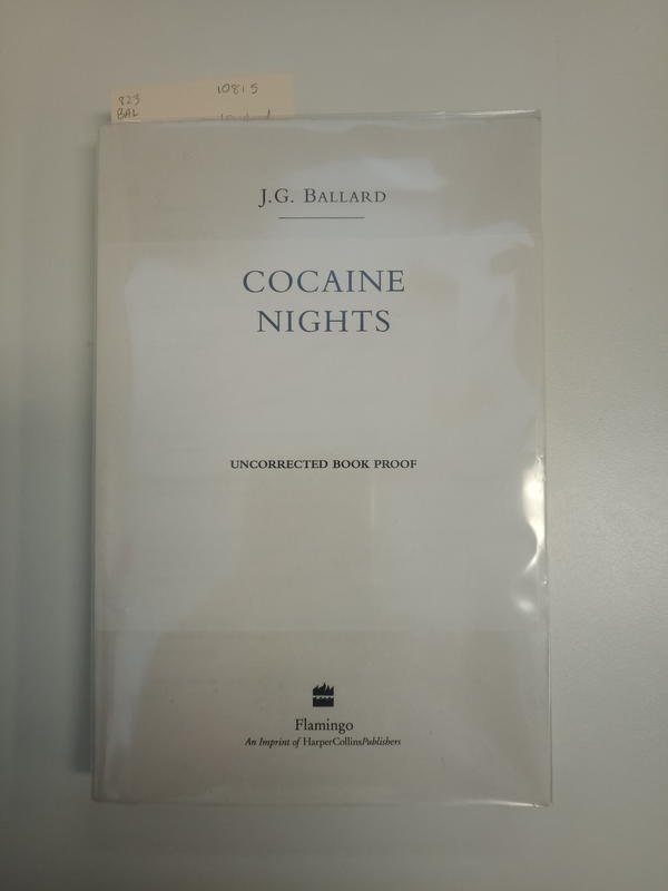 Cocaine nights / J. G. Ballard cover