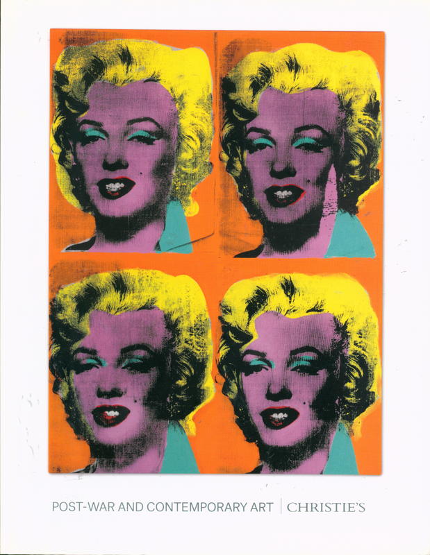 Post-war and contemporary art evening sale : Tuesday 10 November 2015 / Christie's cover