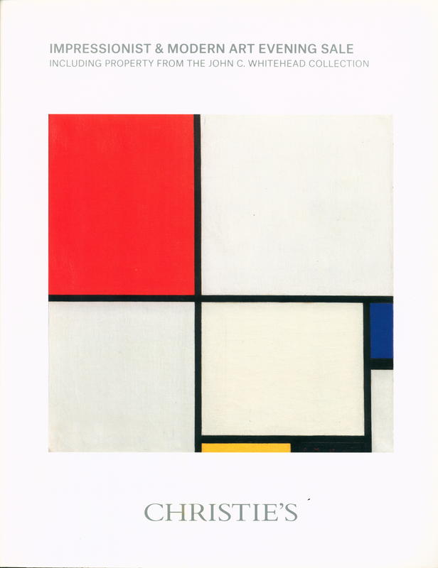 Impressionist & modern art evening sale, including property from the John C. Whitehead Collection : auction Thursday 14 May 2015 / Christie's cover