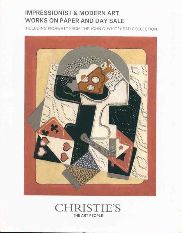 Impressionist & modern art : works on paper and day sale, including property from the John C. Whitehead Collection : auction, Friday 15 May 2015 / Christie's cover