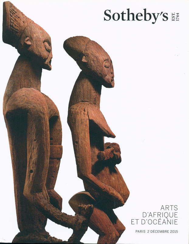 Arts d'Afrique et d'Oceanie : vente a Paris, 2 Decembre 2015 / Sotheby's cover