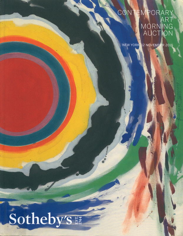 Contemporary art morning auction : auction in New York, 12 November 2015 / Sotheby's cover