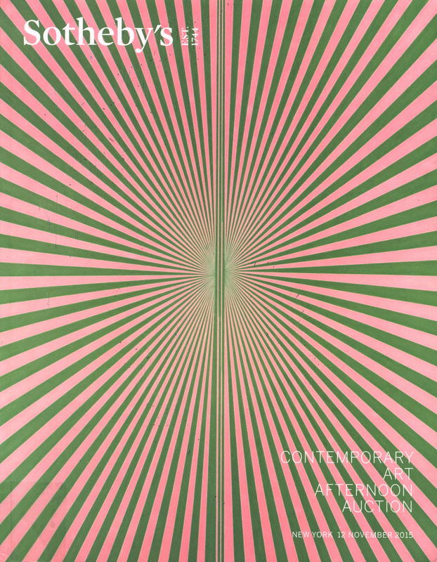 Contemporary art afternoon auction : auction in New York, 12 November 2015 / Sotheby's cover