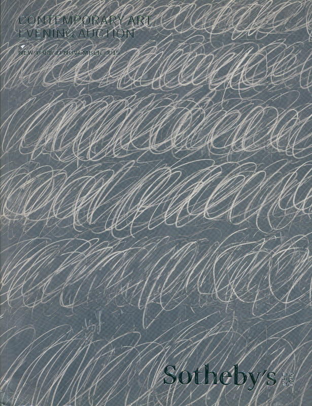 Contemporary art evening auction : auction in New York, 11 November 2015 / Sotheby's cover