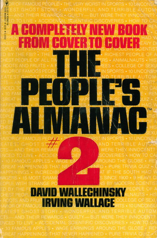 The people's almanac #2 / by David Wallechinsky and Irving Wallace cover
