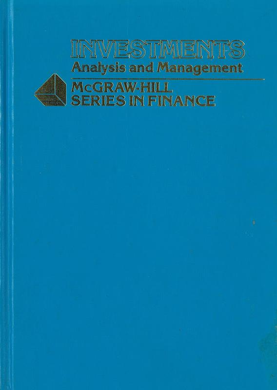 Investments : analysis and management / Jack Clark Francis cover