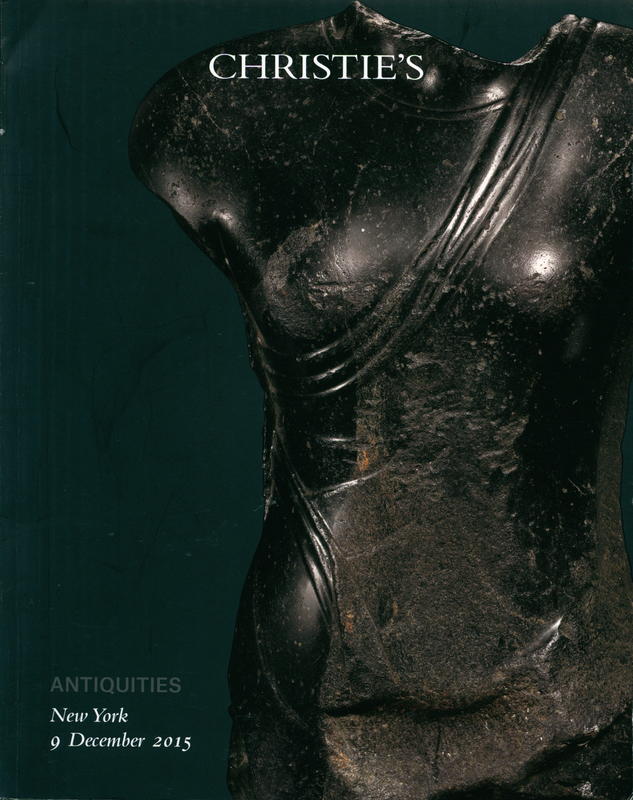 Antiquities : Wednesday 9 December 2015 / Christie's cover