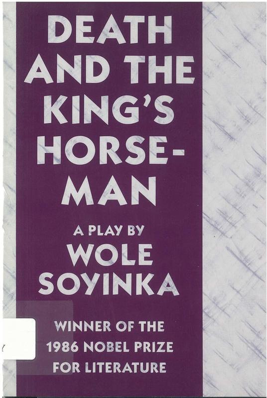 Death and the king's horseman / Wole Soyinka cover