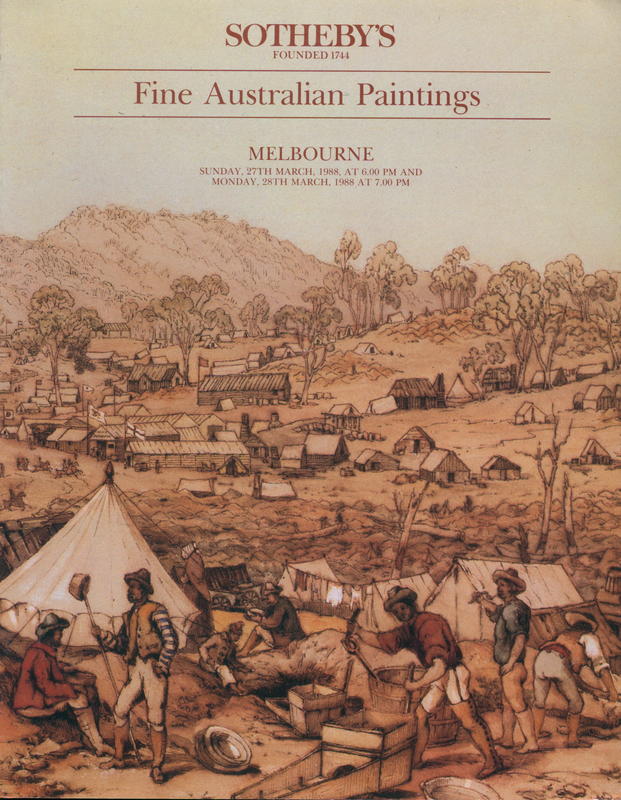 Fine Australian paintings : [March 27th, 28th 1988] / Sotheby's Australia cover
