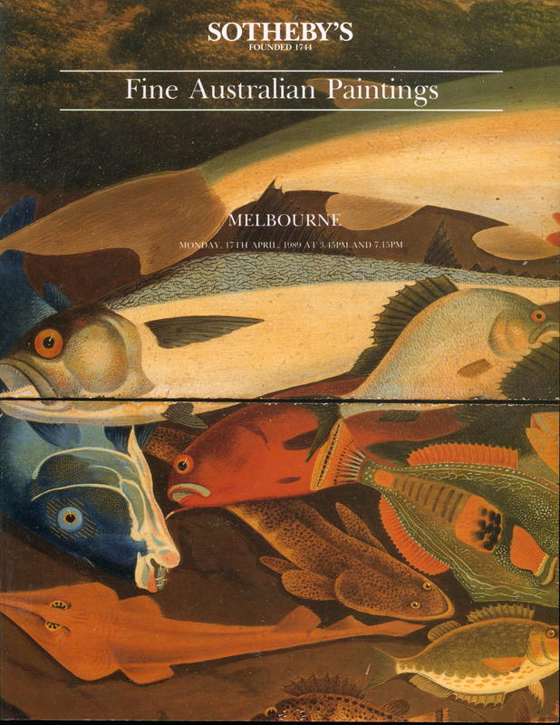 Fine Australian paintings including the Dr John L. RAven Collection of important colonial paintings : [Monday 17th April, 1989] / Sotheby's Australia cover