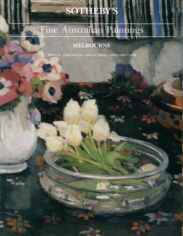 Fine Australian paintings including important colonial furniture, silver and the J. and J. Altmann Art Reference Library / Sotheby's Australia cover