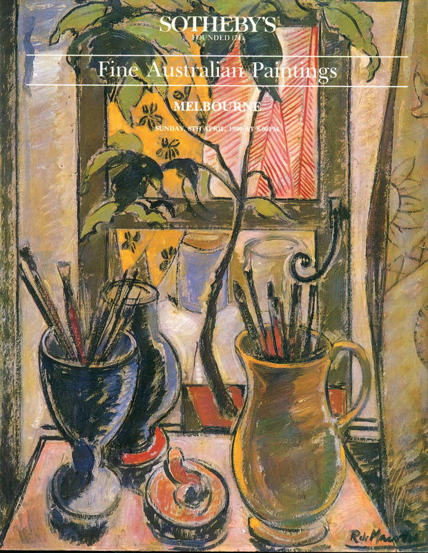 Fine Australian paintings : [Sunday, 8th April 1990] / Sotheby's Australia cover
