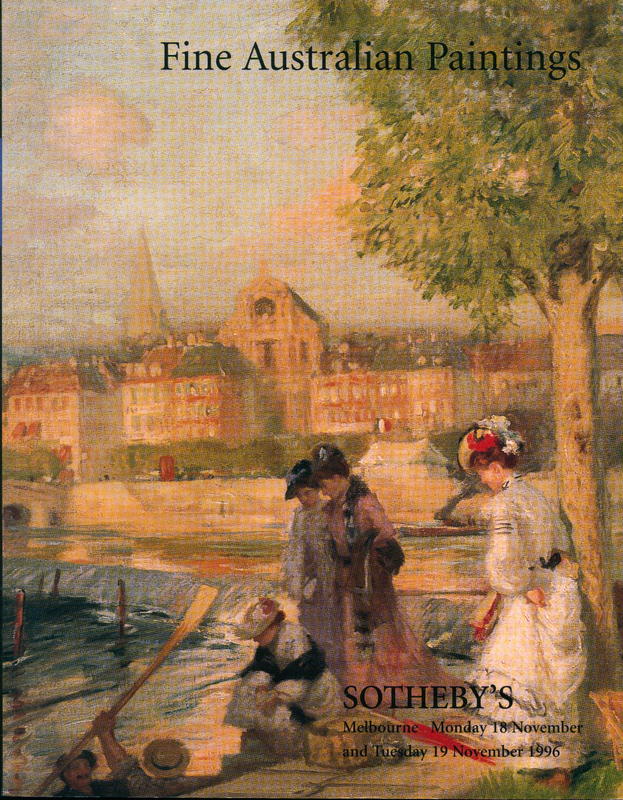 Fine Australian and European paintings, drawings, prints, photographs and sculpture : [auction, Monday 18 and Tuesday 19 November 1996] / Sotheby's cover