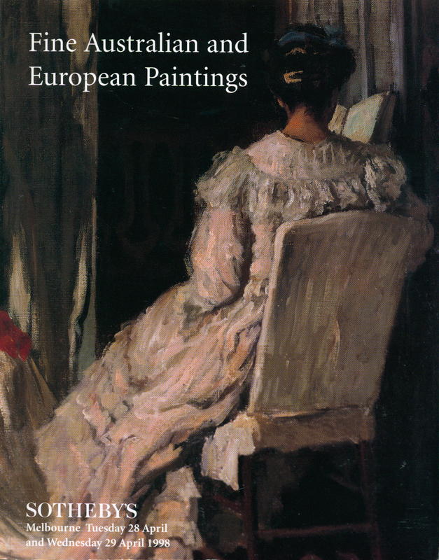 Fine Australian and European paintings, drawings, prints, photographs and sculpture : [auction, Tuesday 28 and Wednesday April 1998] / Sotheby's cover