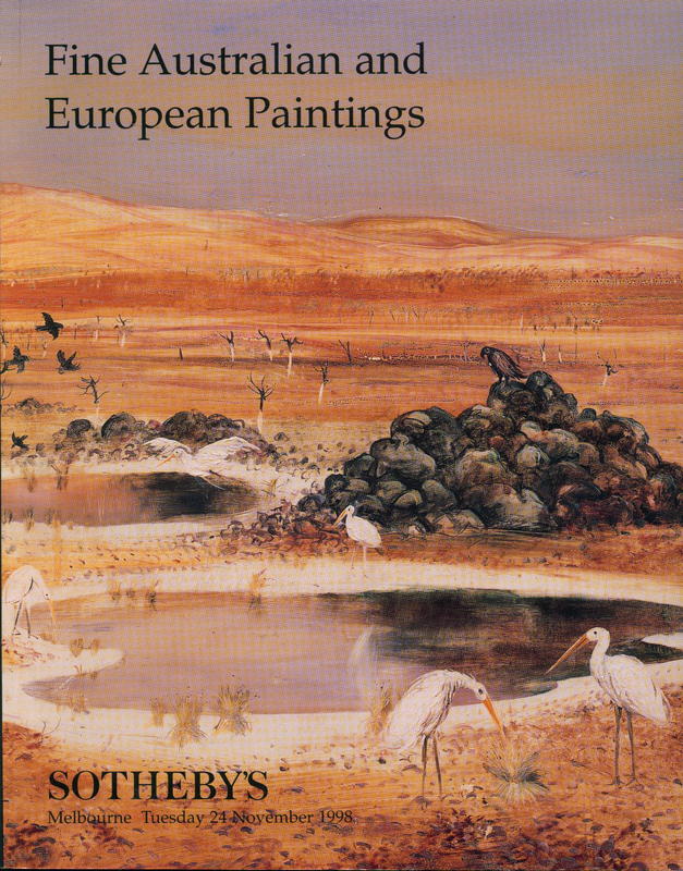 Fine Australian and European paintings, drawings, prints and sculpture : including property fromt he Chandler Coventry Collection and from the family of J. J. Hilder : [Tuesday 24 November 1998] / Sotheby's cover