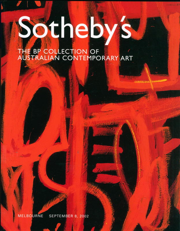 The BP Collection of Australian contemporary art : Melbourne, Sunday September 8 2002 at 7 pm / Sotheby's cover