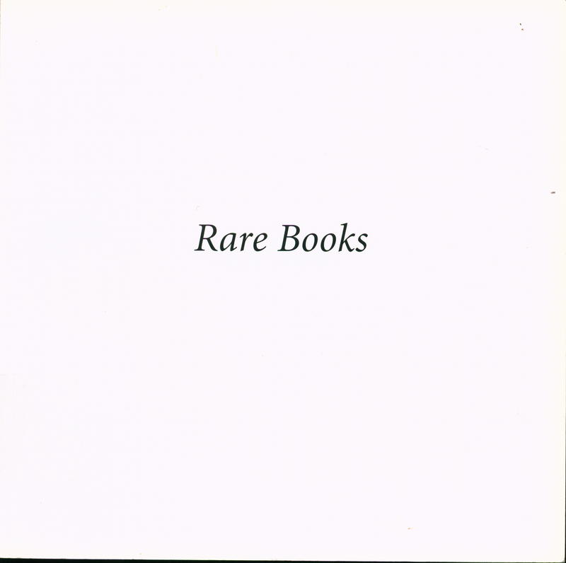 A selection of rare books : [Winter 2009] / Sims Reed Rare Books cover