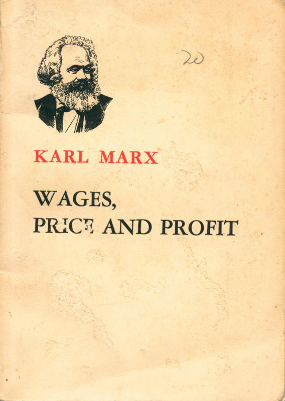 Wages, price and profit / Karl Marx cover