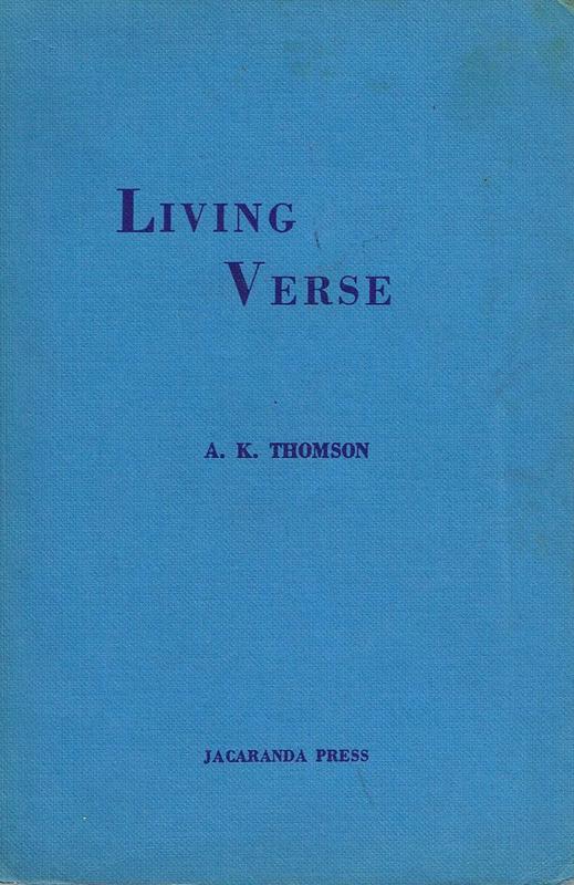 Living verse / compiled by A. K. Thomson cover