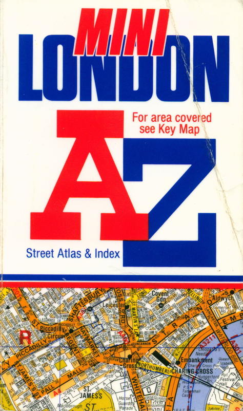 A-Z mini London street atlas and index cover