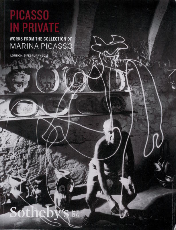 Picasso in private : works from the collection of Marina Picasso : auction in London, 5 February 2016 / Sotheby's cover