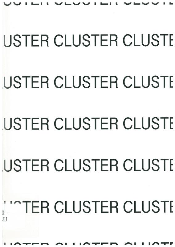 Cluster magazine / [compiled by Jordan Sibley] cover