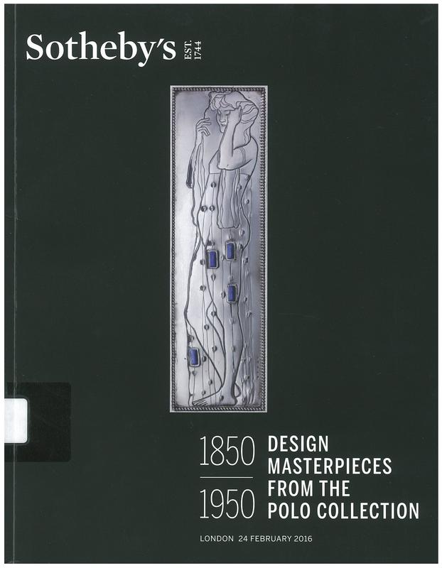 1850-1950 design masterpieces from the Polo Collection : auction in London, 24 February 2016 / Sotheby's cover
