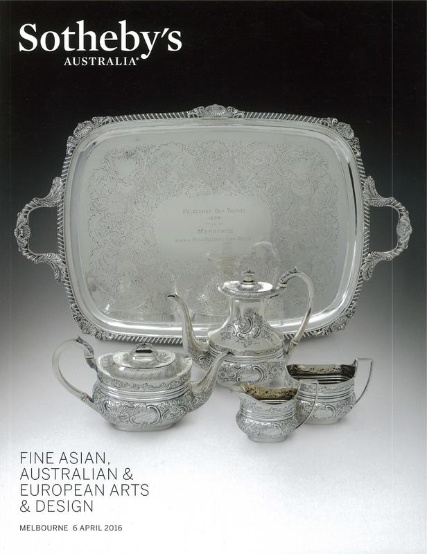 Fine Asian, Australian and European arts and design : auction in Melbourne, 6 April 2016 / Sotheby's cover