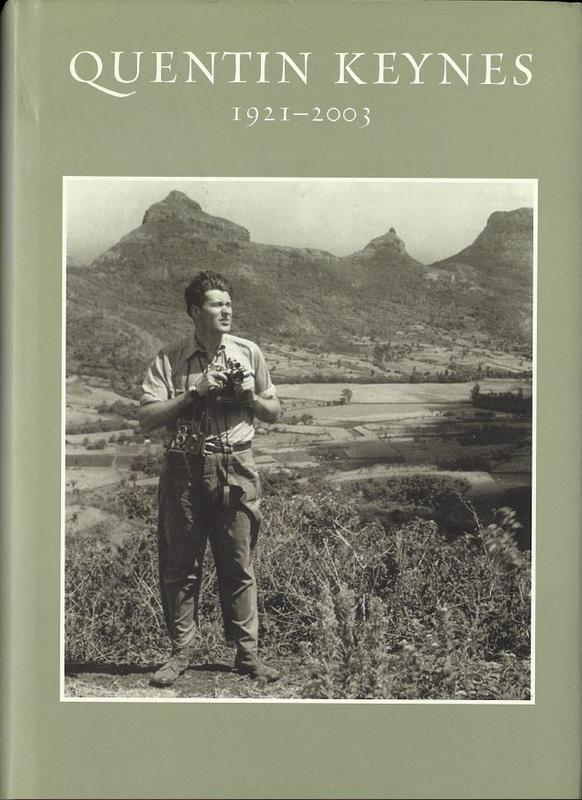 Quentin Keynes : explorer, film-maker, lecturer and book-collector, 1921-2003 / edited by Simon Keynes cover