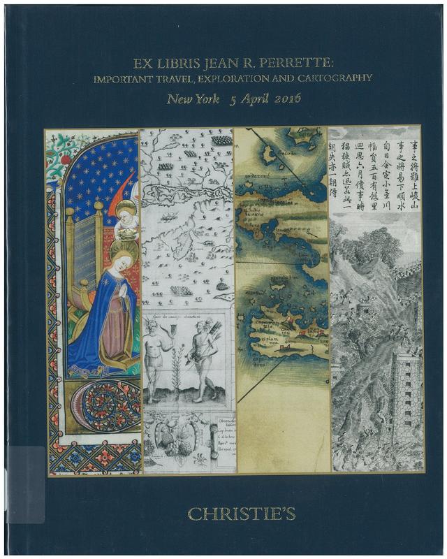Ex libris Jean R. Perrette : important travel, exploration and cartography : Tuesday 5 April 2016 / Christie's cover