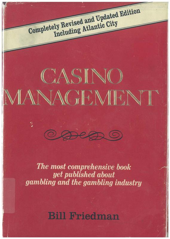 Casino management / by Bill Friedman cover