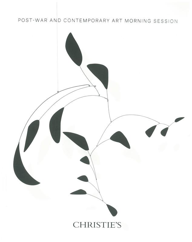 Post-war and contemporary art morning session : Wednesday 11 May 2016 / Christie's cover