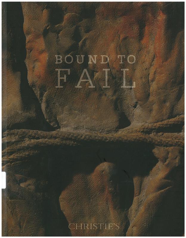 Bound to fail : Sunday 8 May 2016 / Christie's cover