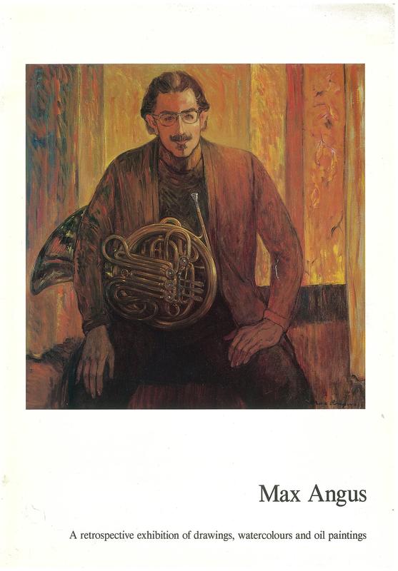 Max Angus : a retrospective exhibition 1988-89 cover