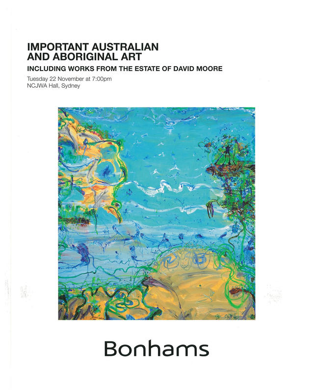 Important Australian and Aboriginal art, including works from the estate of David Moore : Tuesday 22 November [2016] at 7:00pm / Bonhams 1793 Limited cover