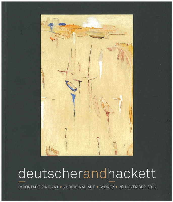 Important fine art, Aboriginal art : Sydney, 30 November 2016 / Deutscher and Hackett cover