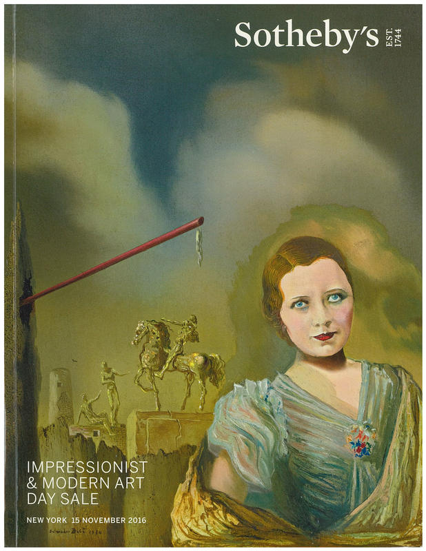 Impressionist & modern art day sale : auction in New York, 15 November 2016 / Sotheby's cover